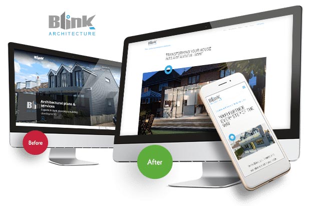 Blink Architecture web design in Whitstable by 9G websites