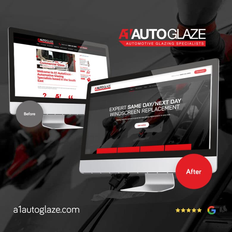 A1 Autoglaze web design by 9G Websites