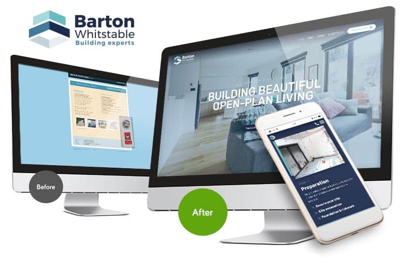 Barton Whitstable website design by 9G Websites
