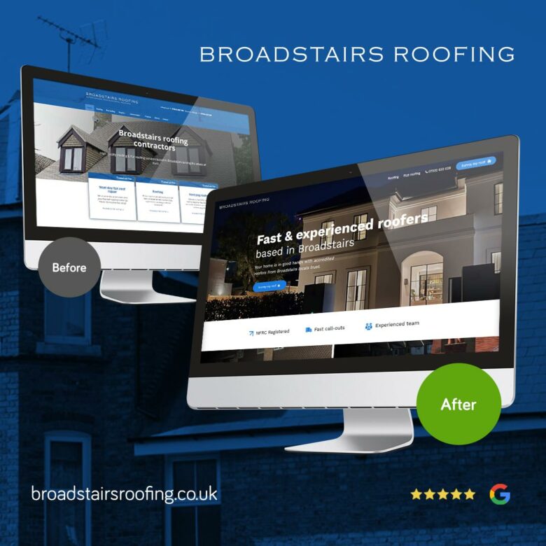 Broadstairs Roofing website showcase