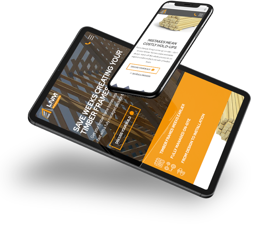 LNM Southeast Structures tablet and mobile mockups