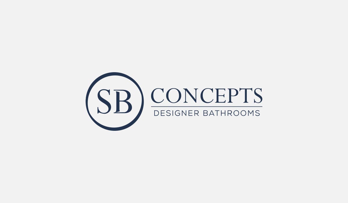 SB Concepts logo on light grey large
