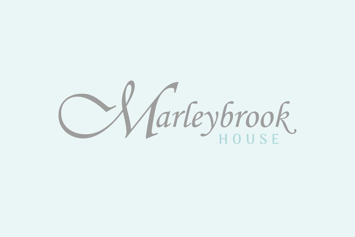 Marleybrook House logo over pale green